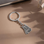 Personalized Pet Portrait Keychain