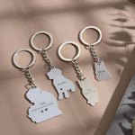 Personalized Pet Portrait Keychain