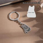 Personalized Pet Portrait Keychain